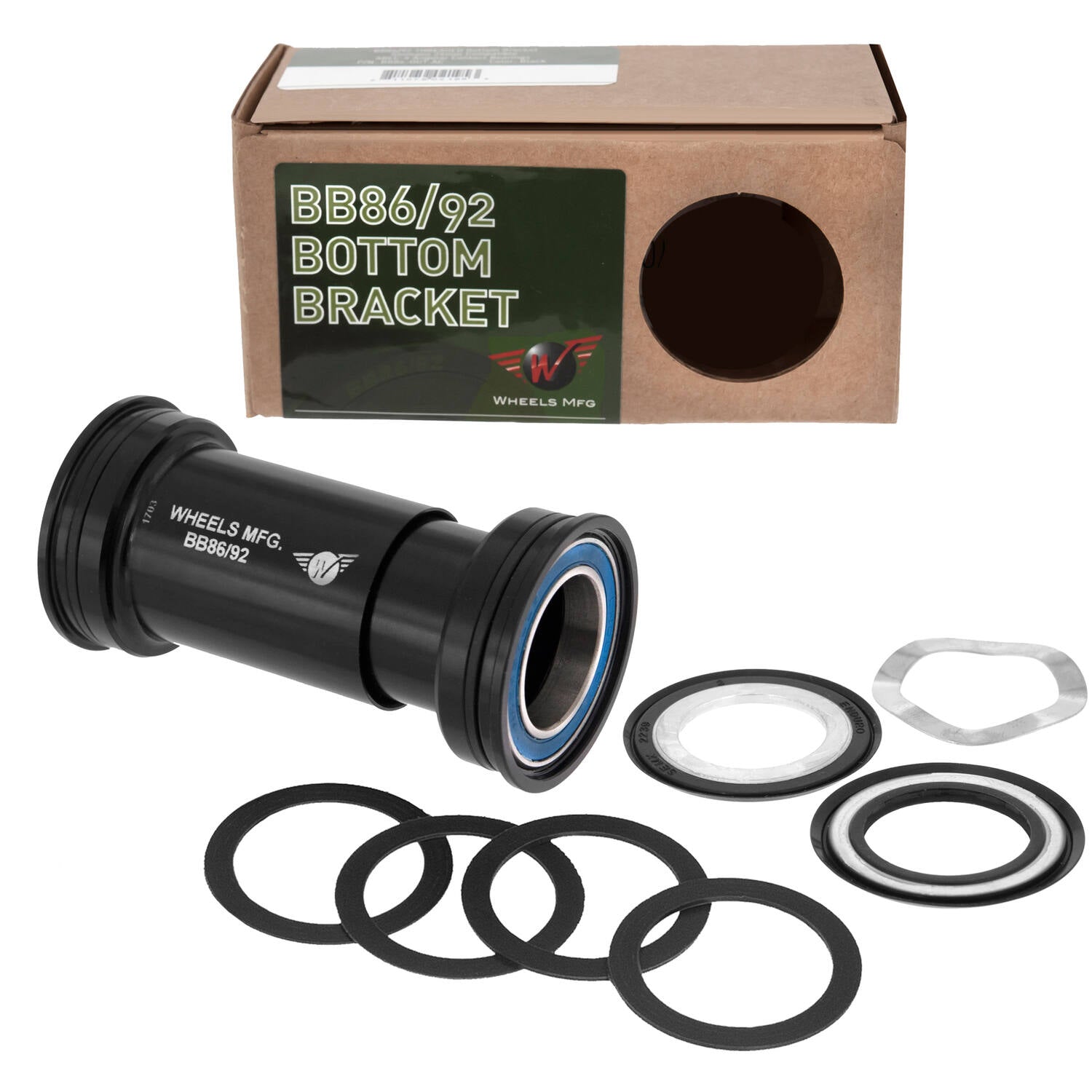 Wielen fabrikant - trapas pressfit bb86 92 sram abec 3 zwart