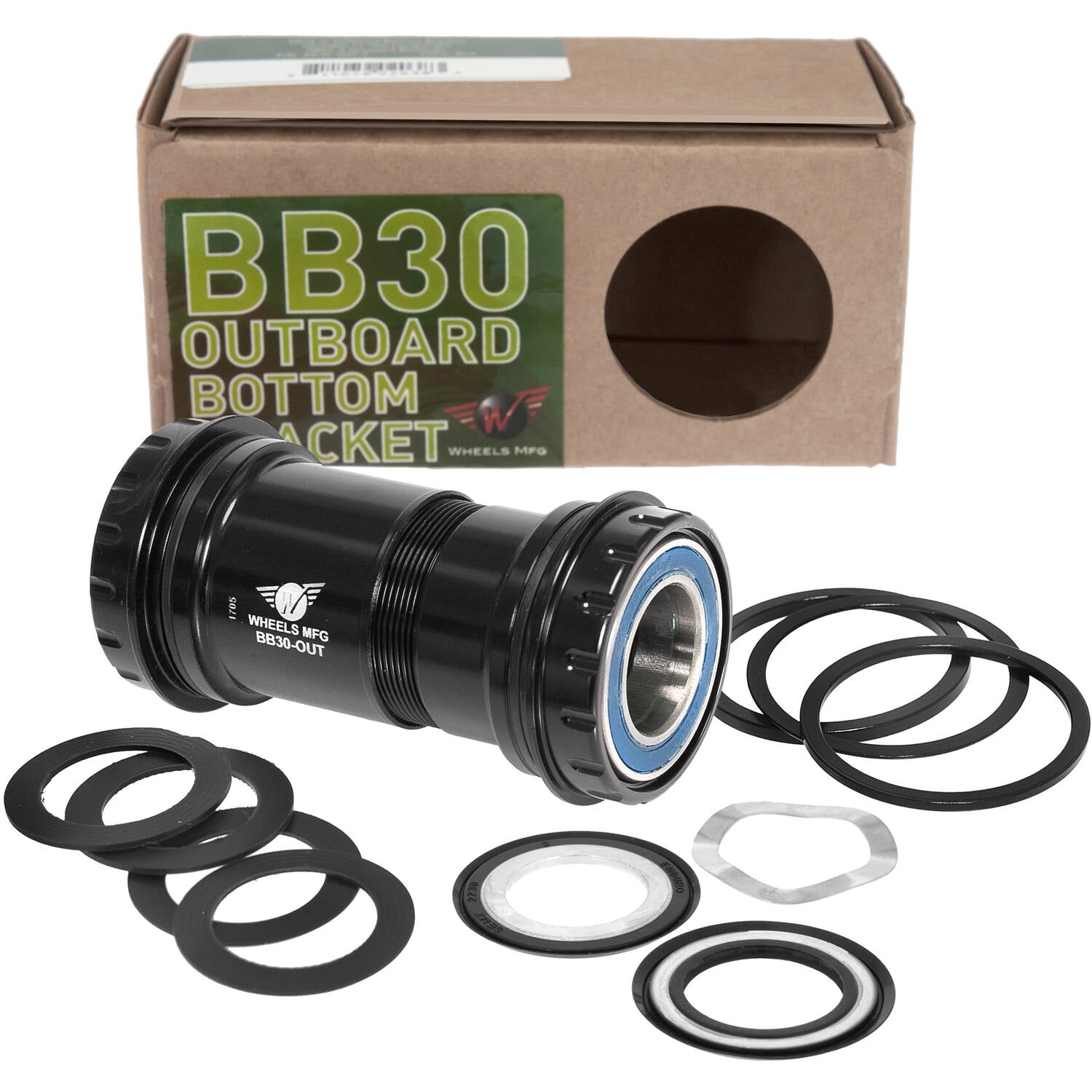 Wielen fabrikant - trapas bb30 sram 22 24mm abec 3 zwart