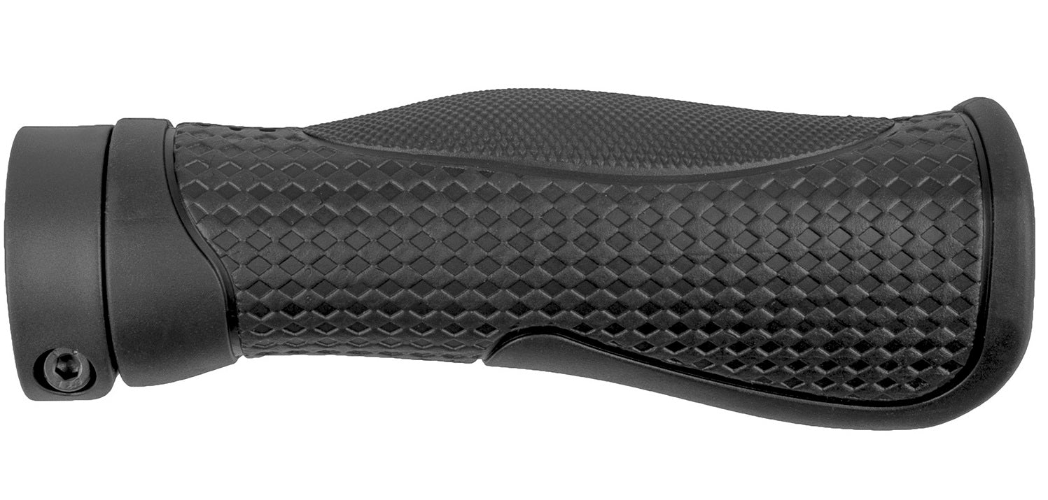 M-wave cloud base ergo handvatset 130 mm met schroefbevestiging zwart
