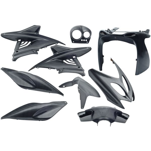 Edge ter plaatse 9-delig voor yamaha aerox tot bouwjaar 2014 - carbon look