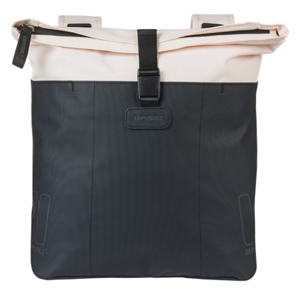 Basil b.v. dubbele fietstas basil vive 28-35l 14 x 30 x 38 cm - wit zwart