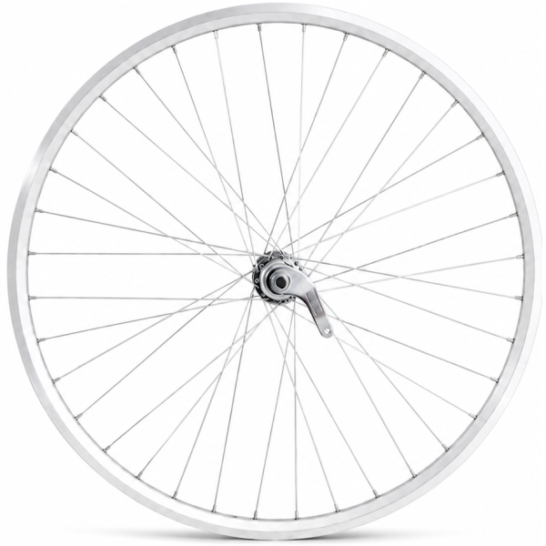 Achterwiel 28 x 1 4'' aluminium zac 2000 velg - favorit remnaaf - zilver