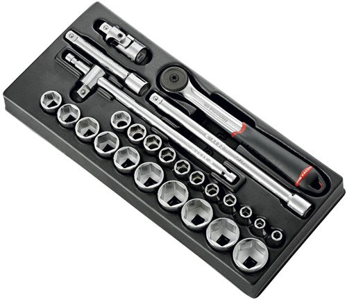 Facom module 1 2 doppen 6 kant en ratel s.161b - l4 - mod.s161-46