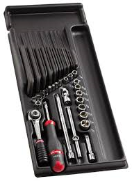 Facom module 1 4” 6-kant doppen - inbussleutels en bits - inch - mod.r161-1u