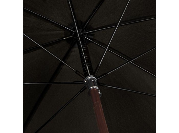 Golfparaplu met Handopening Ø 130 cm Zwart