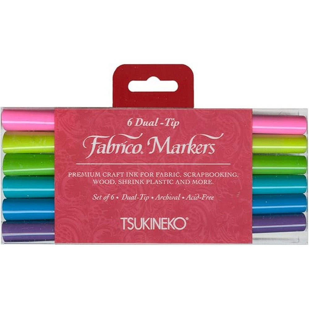 Tsukineko • versacraft fabrico markers gemstones 6st.