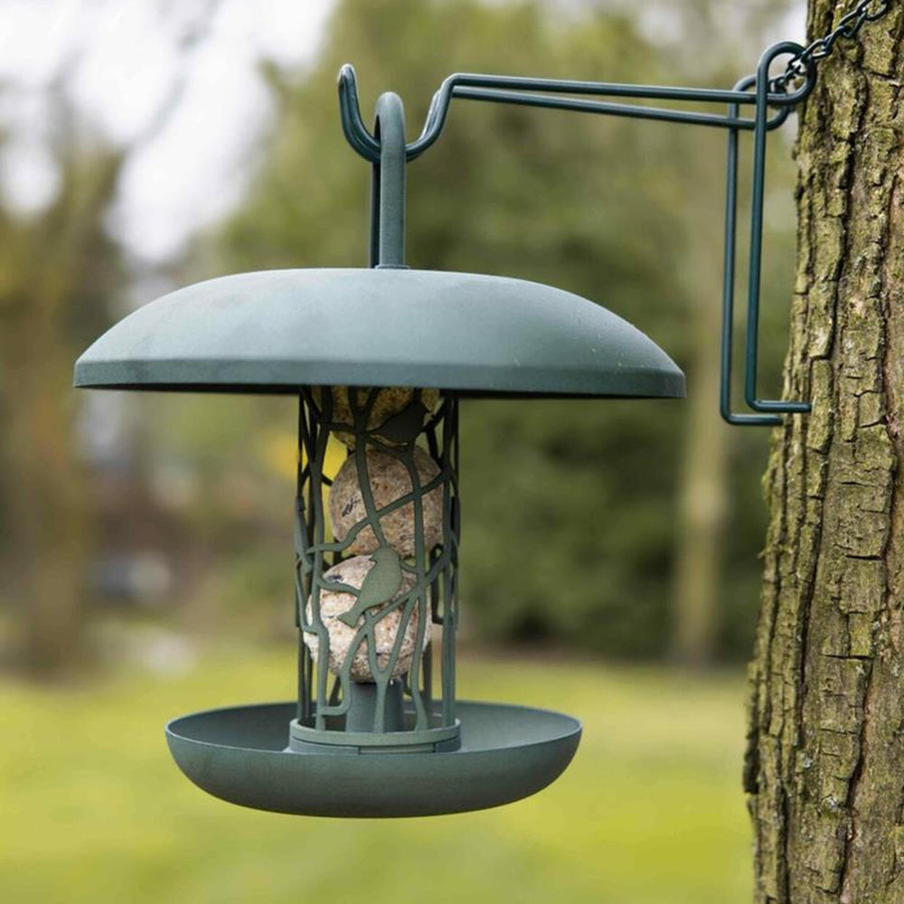 Esschert design gerecyclede vetbollensilo met schotel