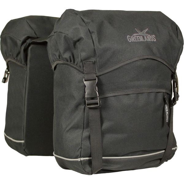Greenlands tas dubbel travel groot 4544 50l. zwart