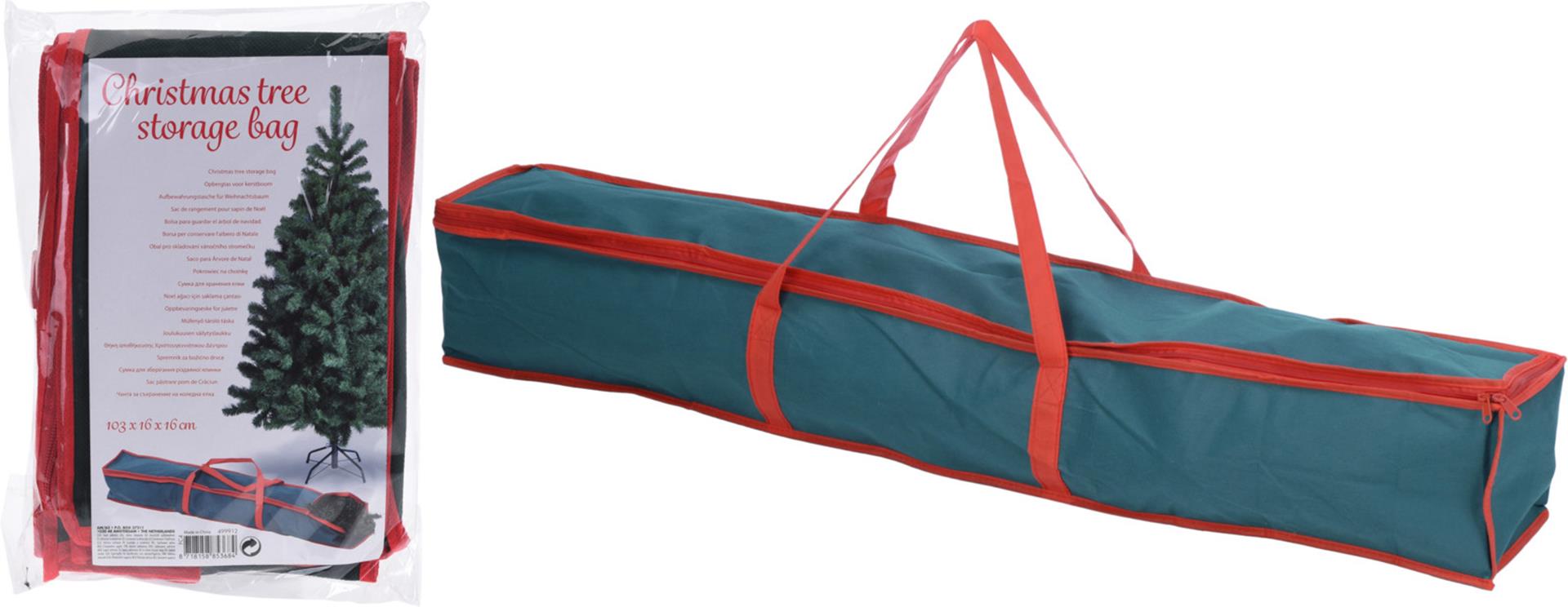 Home styling opbergtas voor kerstboom 103x16x16cm