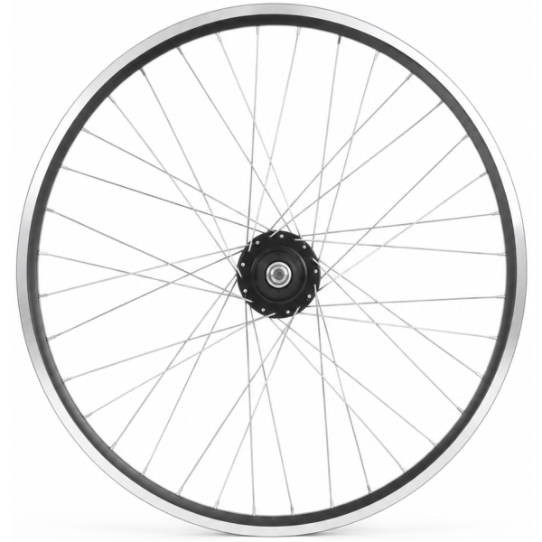 Shimano achterwiel 28 aluminium zac 2000 velg zwart zilver - sg-c6001-8r nexus 8 naaf en rvs spaken