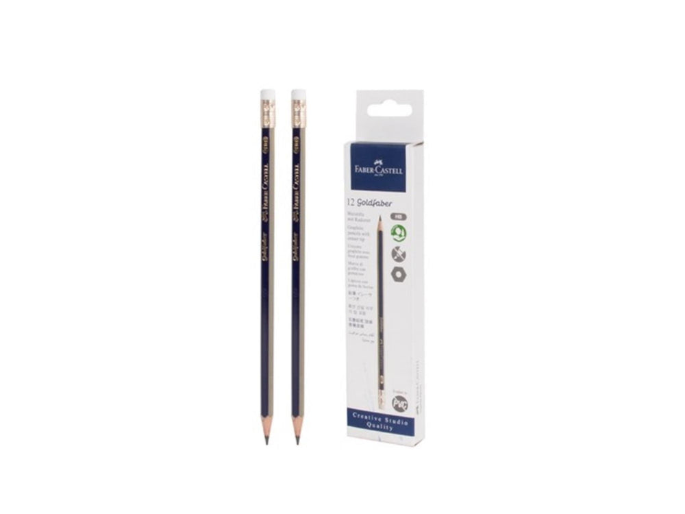 Kangaro potlood faber-castell goldfaber hb met gum doos met 12 stuks
