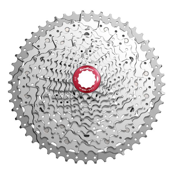 SunRace csmx8 cassette 11 speed 11-42 tands zilver in box