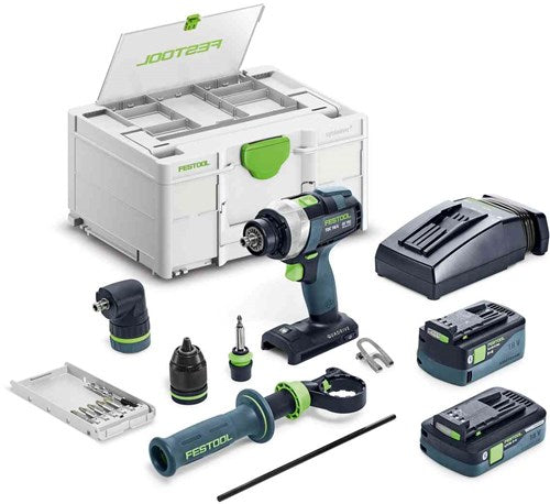Festool accu-schroefboormachine tdc 18 4 5,0 4,0 i-set quadrive - 577612