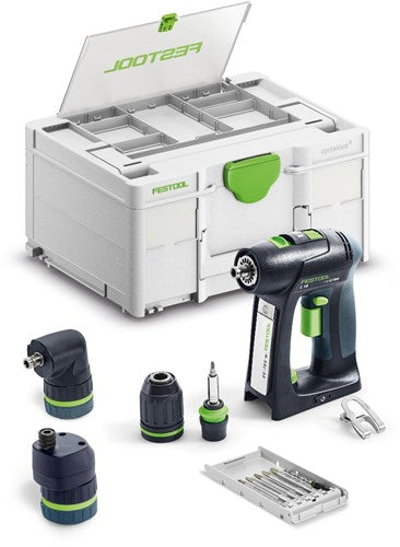 Festool c 18 basic-set accuschroefboormachine | zonder accu's en lader - 578831