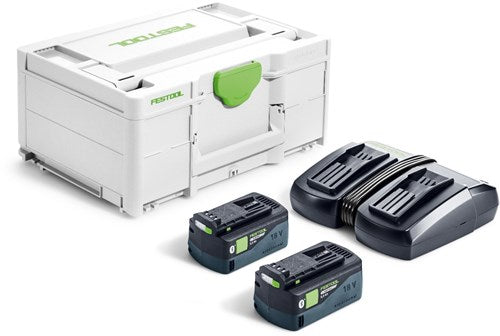 Festool sys 18v 2x 5.0ah hp5,0 tcl6duo energie-set - 578679