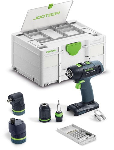 Festool t18+3 basic-set accu schroefboormachine | zonder accu's en lader - 578828