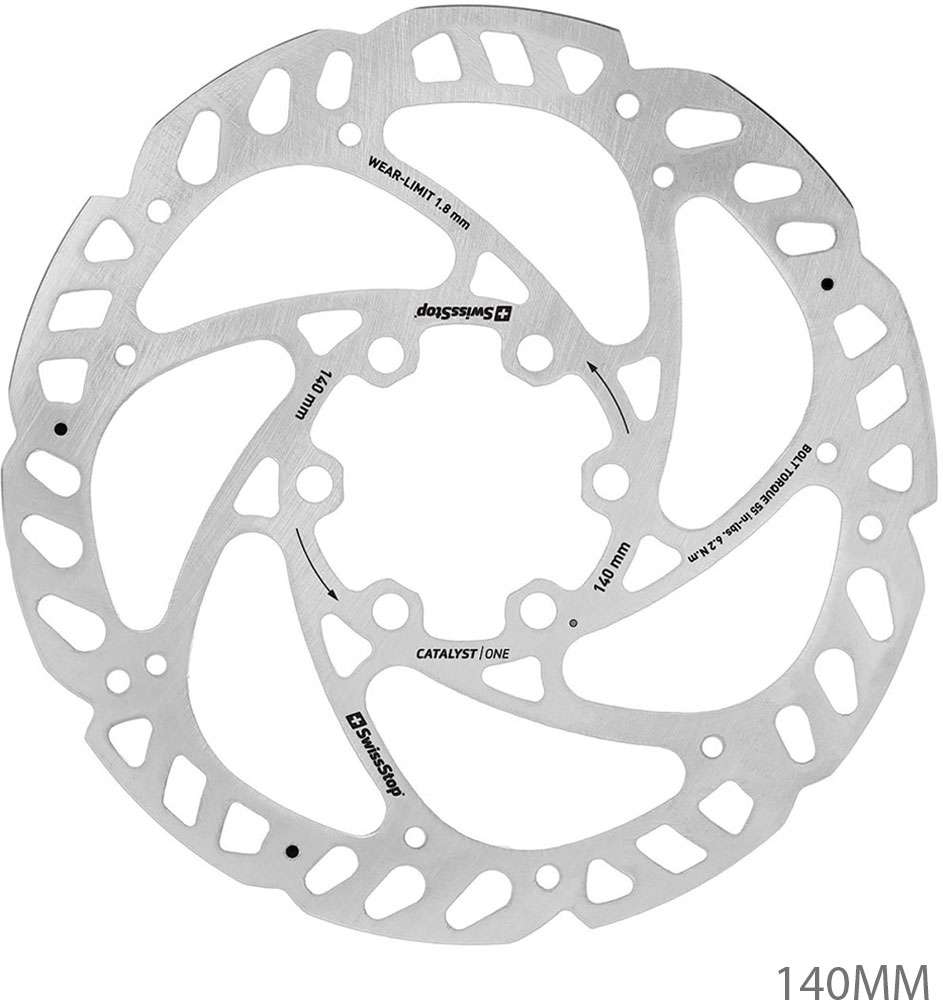 Swissstop - remschijf katalysator één 6 gaats 140mm