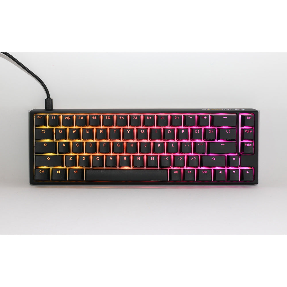 Ducky one 3 classic sf rgb mechanisch toetsenbord (zwart, us lay-out (qwerty), cherry mx brown, 65%, rgb leds, double-shot pbt, hot-swappable, quack mechanics)