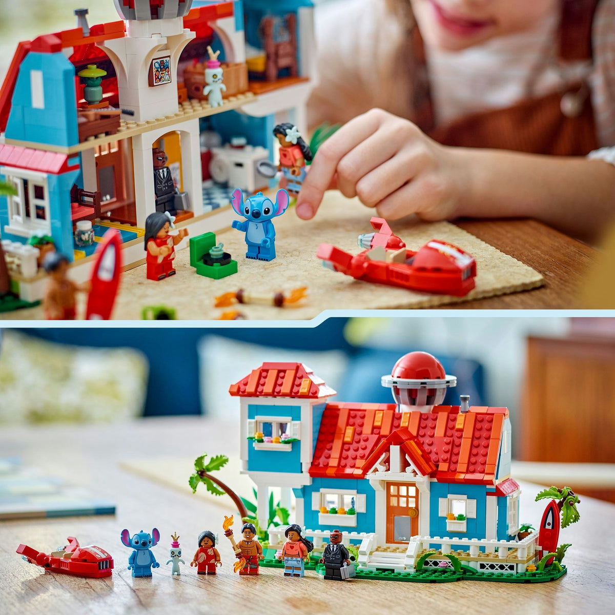 Lego disney - lilo en stitch strandhuis constructiespeelgoed (43262)