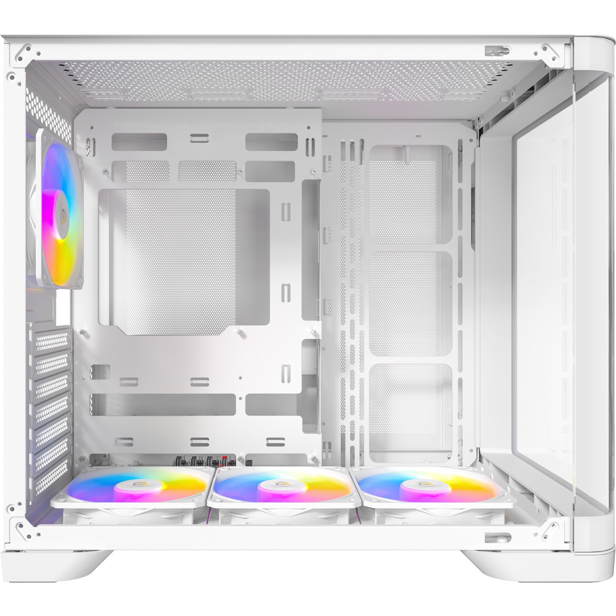 Antec c5 curve argb midi tower behuizing (wit | 2x usb-a | 1x usb-c | tempered glass)