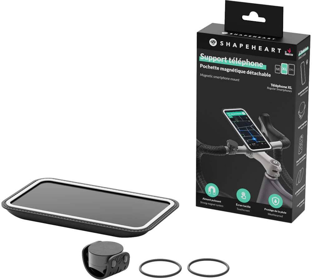 Shapeheart magnetic smartphone mount for bike