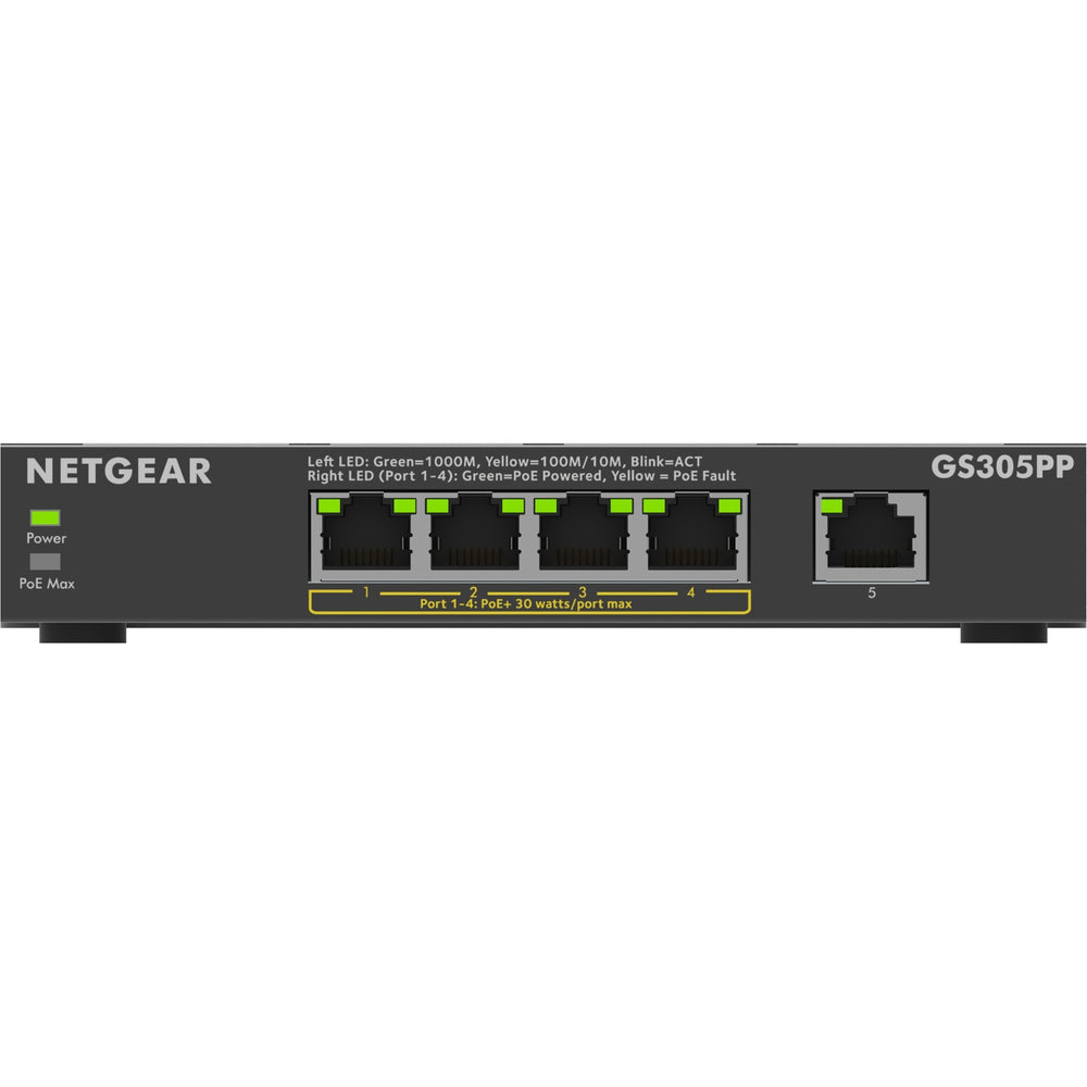 Netgear 5-poorts Gigabit Ethernet PoE+ Unmanaged Switch (GS3