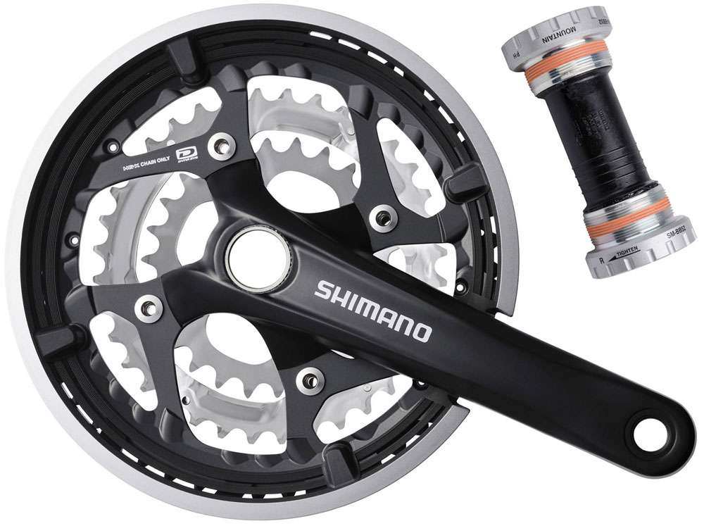 Shimano fc-t551 3x10-speed crank 48 36 26