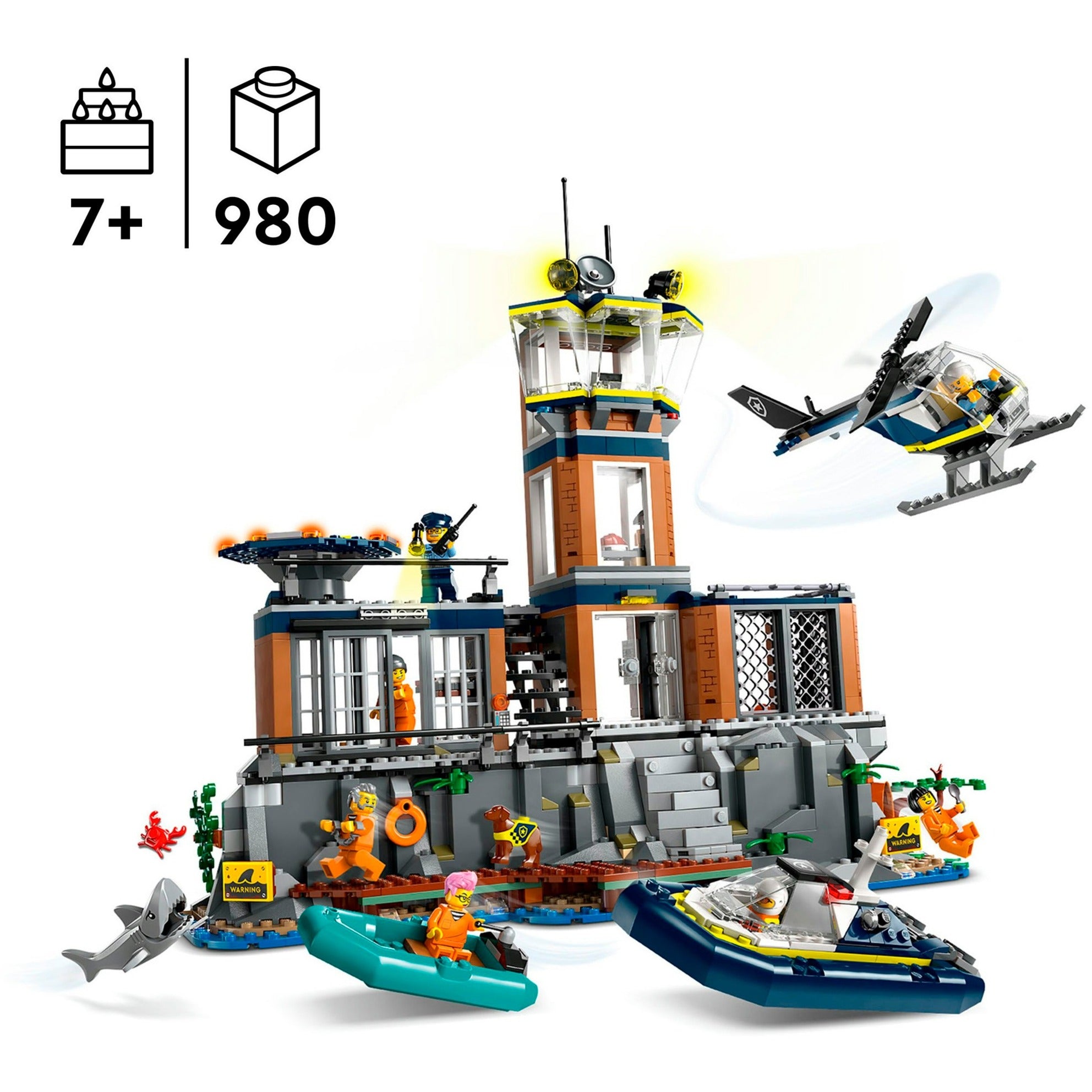 Lego city - politiegevangeniseiland constructiespeelgoed (60419)