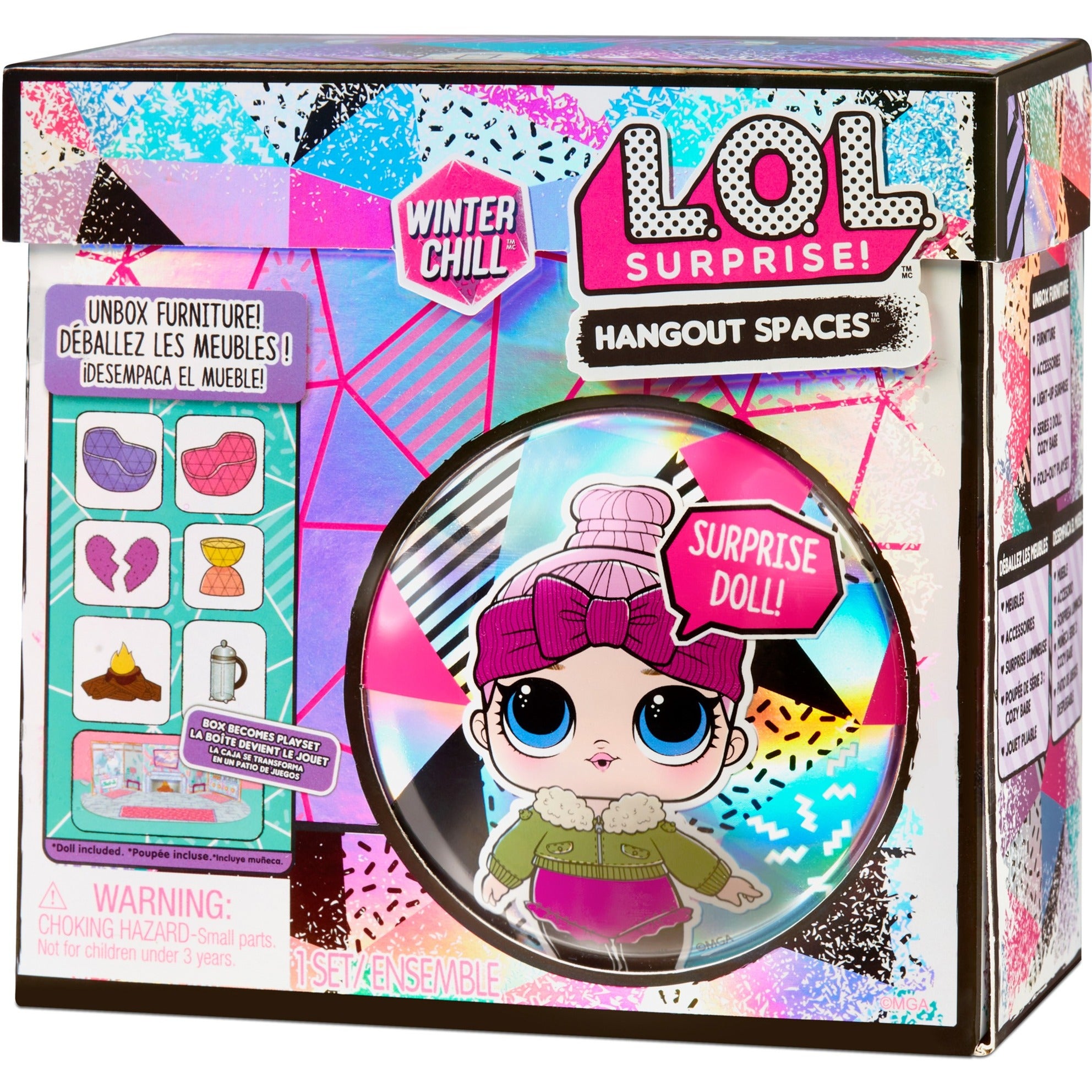 MGA Entertainment Verrassing! Winter Chill Hangout Spaces Sty