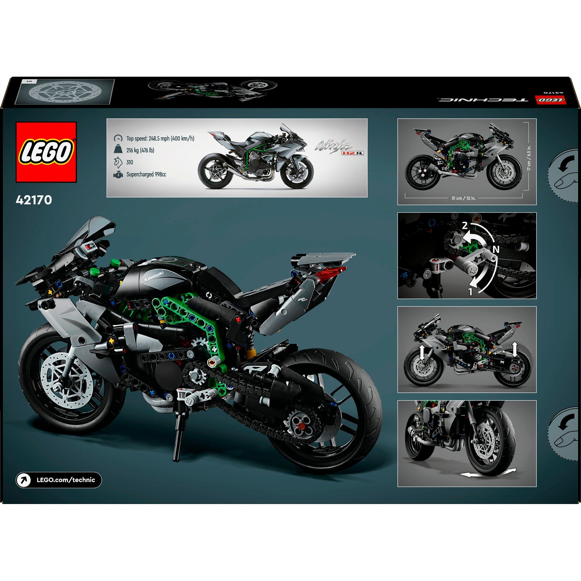 Lego technic 42170 kawasaki ninja h2r motor