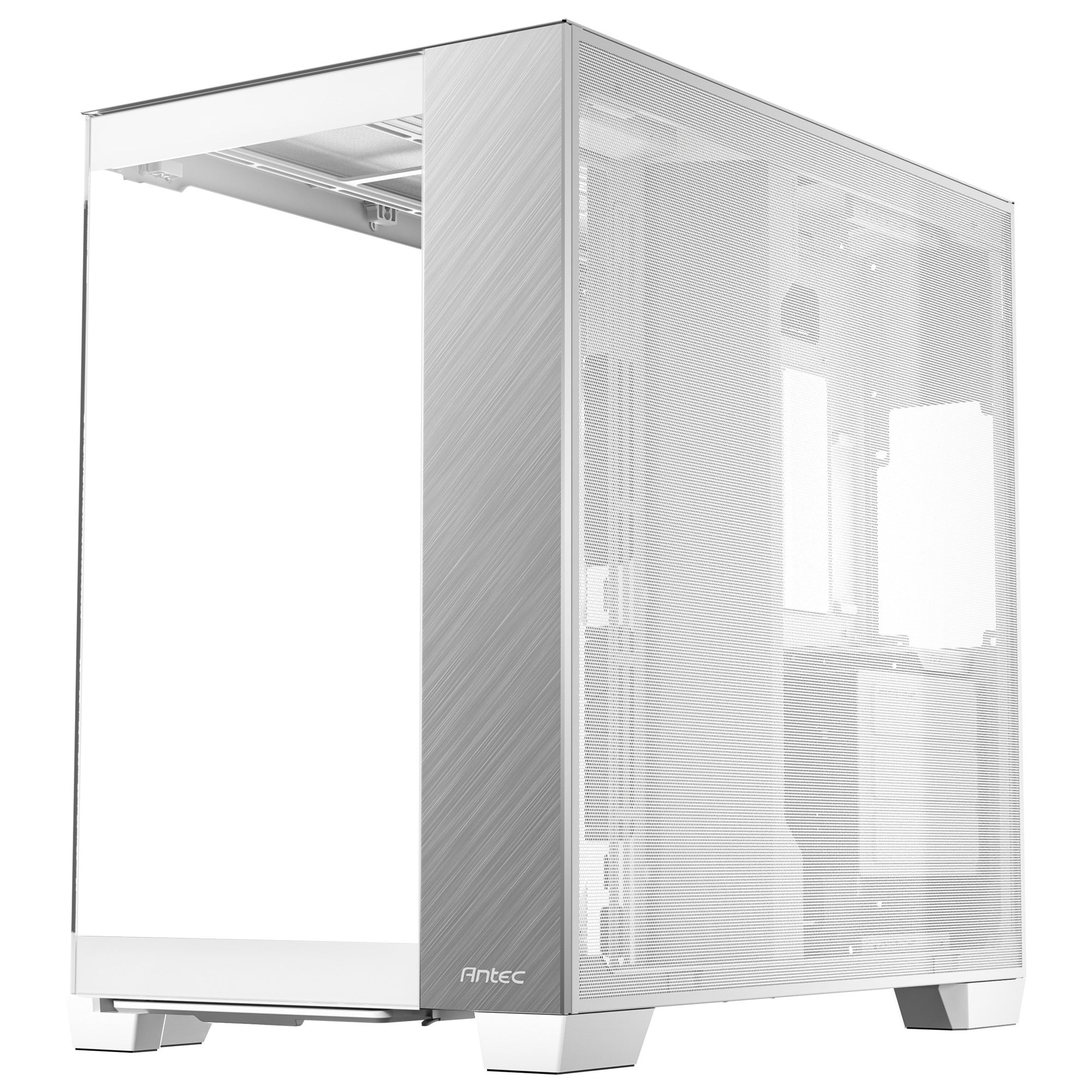 Antec c8 aluminum midi tower behuizing (wit zilver | 2x usb-a | 1x usb-c | tempered glass)