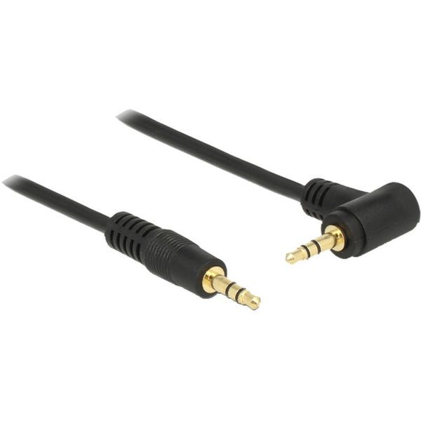 Delock 3.5 mm male > 3.5 mm male cable (black, 0.5 meter)