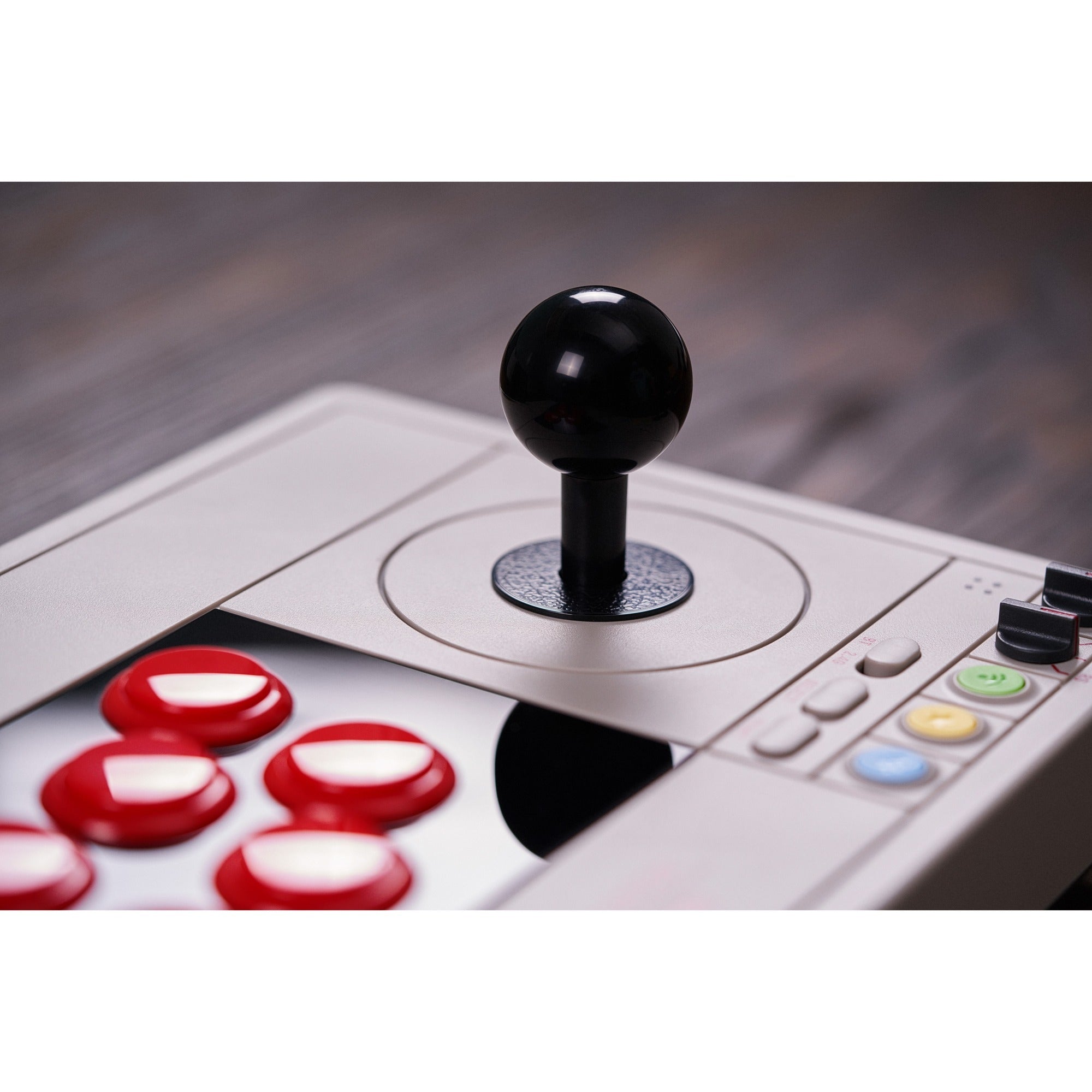 8bitdo arcade stick joystick (grijs, switch 1, switch 2, pc, bluetooth 2.4g usb-c)