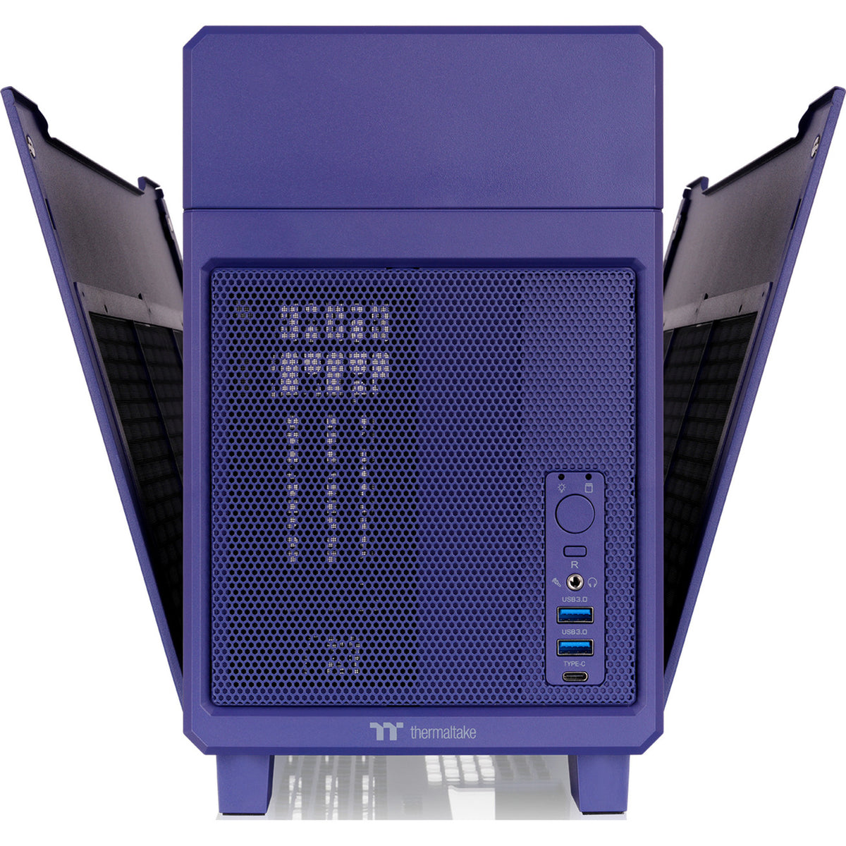 Thermaltake tr100 future dusk mini tower behuizing (paars | 2x usb-a | 1x usb-c)
