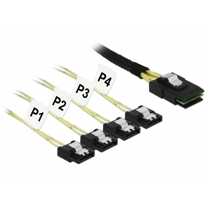 DeLOCK DeLOCK Mini SAS SFF-8087 > 4x SATA 7-pins