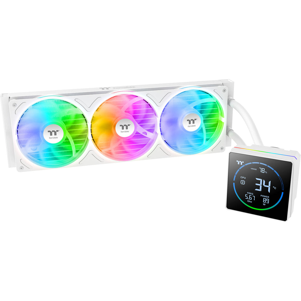 Thermaltake th360-s v3 argb sync aio liquid cooler - snow edition waterkoeling (wit)