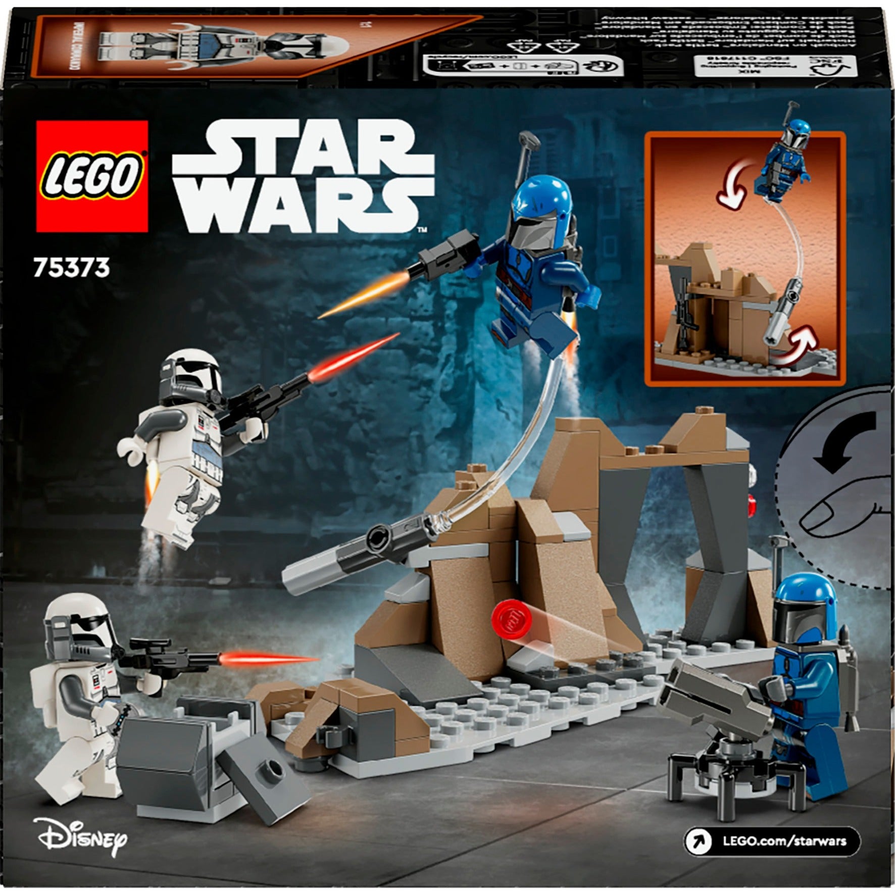 Lego star wars - hinderlaag op mandalore battle pack constructiespeelgoed (75373)