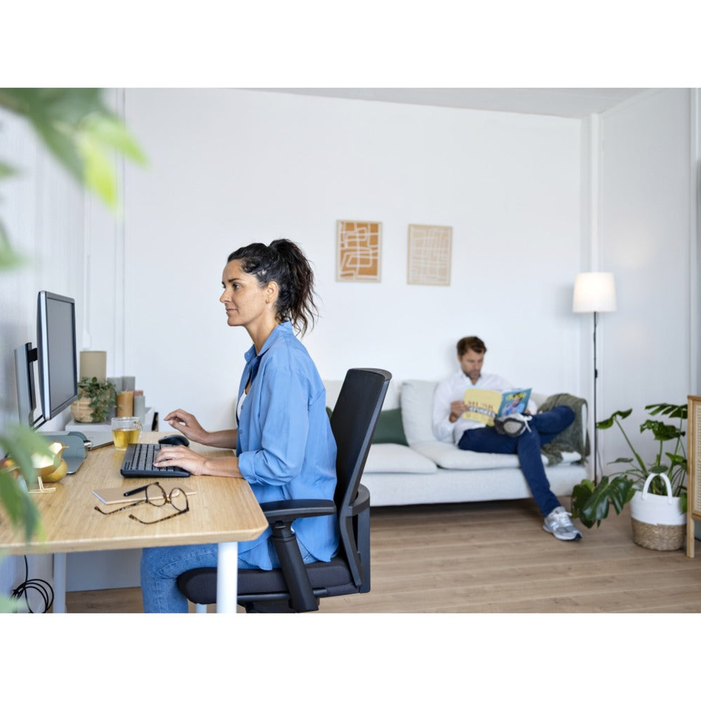 Trust trezo comfort draadloze toetsenbord- en muisset desktopset (zwart, us lay-out (qwerty), 100%)