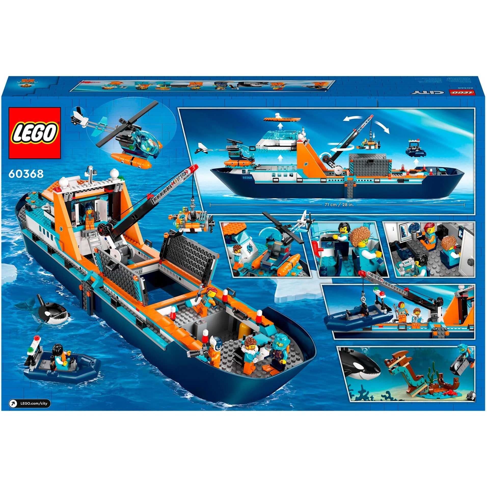 Lego city - poolonderzoeksschip constructiespeelgoed (60368)