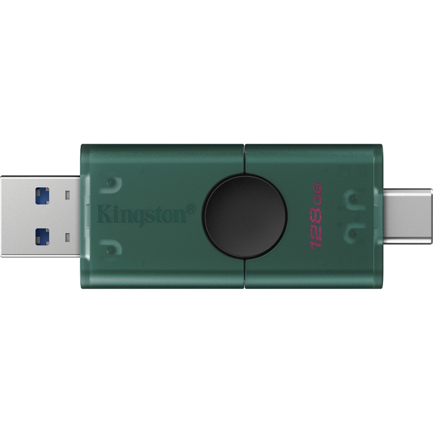 Kingston datatraveler duo 128 gb usb-stick (groen zwart, dtdeg2 128gb)