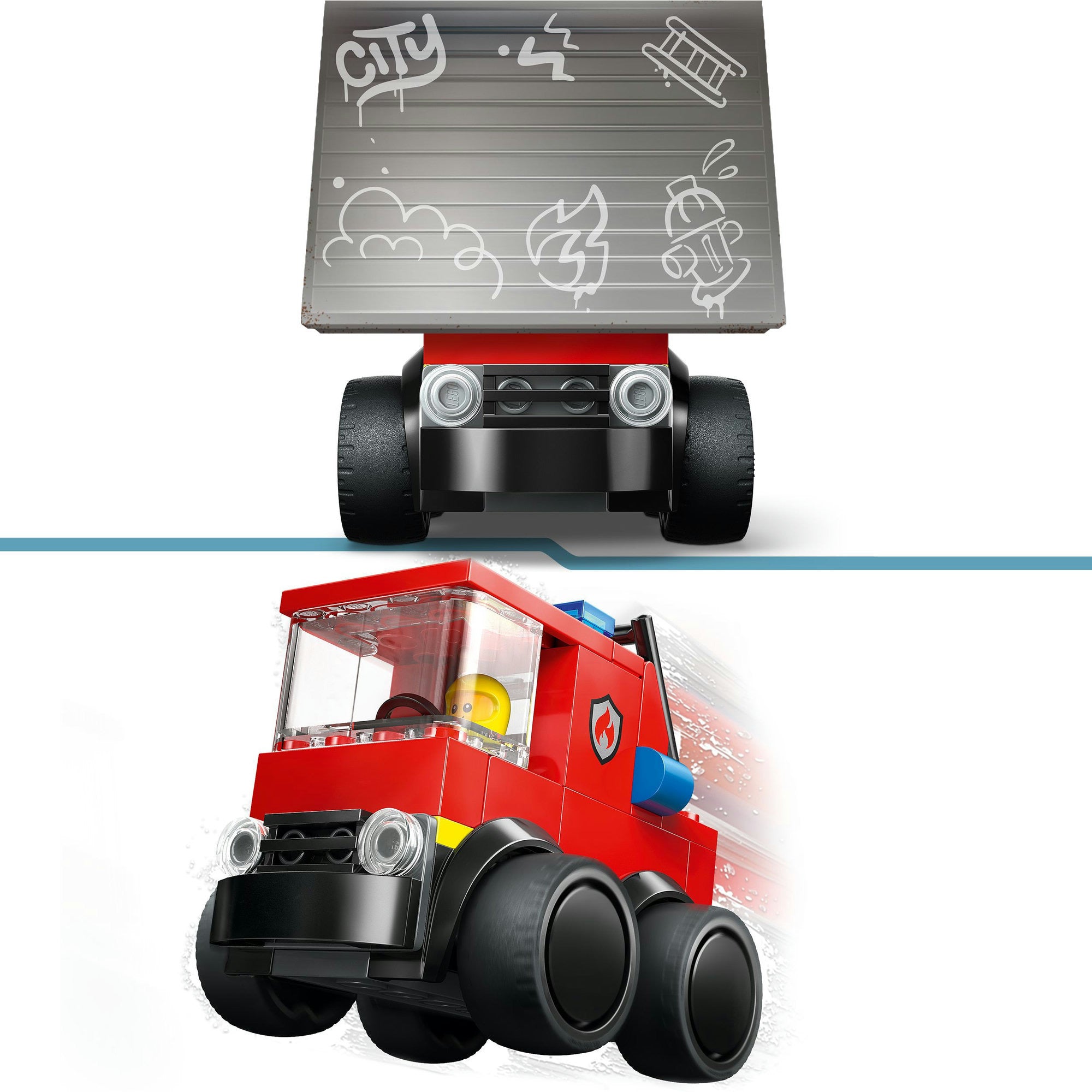 Lego city rides - fire truck constructiespeelgoed