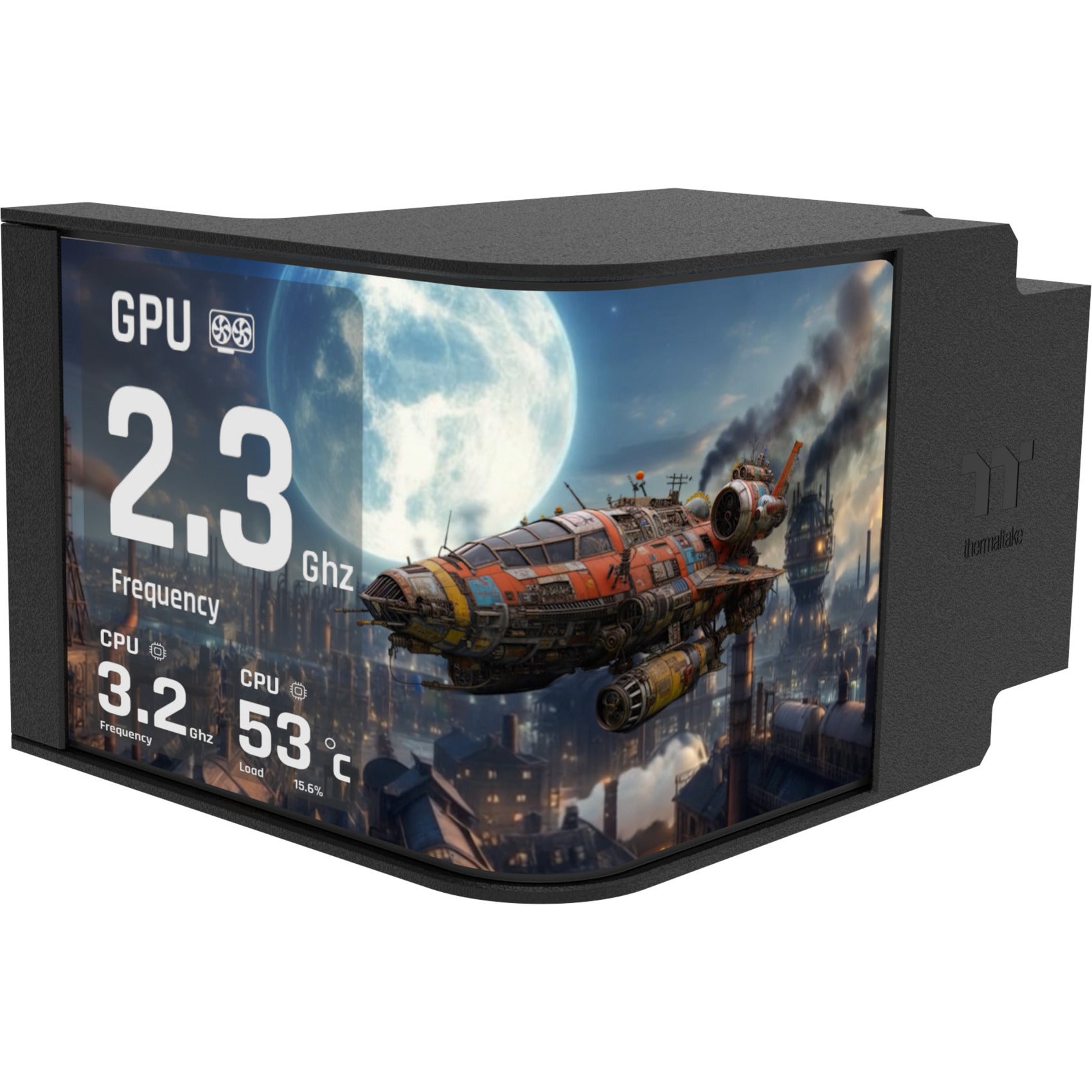 Thermaltake magcurve 360 ultra argb sync aio liquid cooler waterkoeling (zwart)
