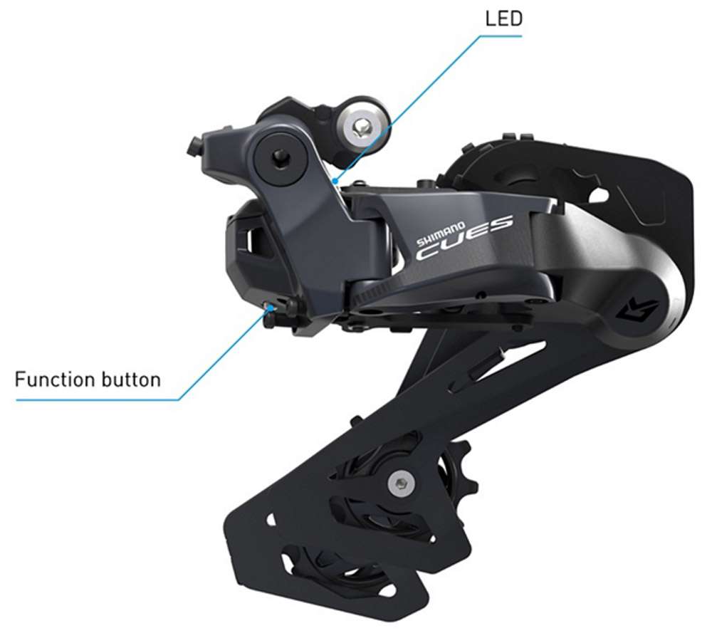 Shimano achterderailleur cues di2 rd-u8050 shim.rear derailleurs cue 10f sw di2 rdu805010gs