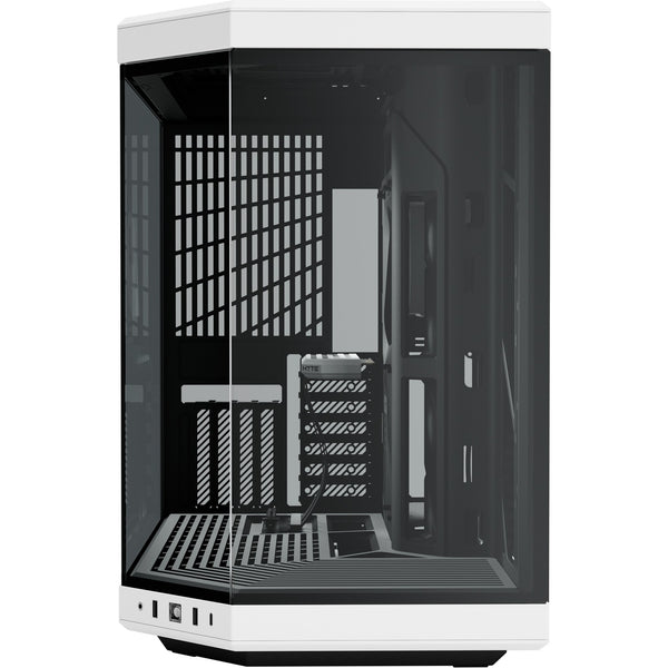 Hyte y70 midi tower behuizing (zwart wit | 2x usb-a | 1x usb-c | tempered glass)