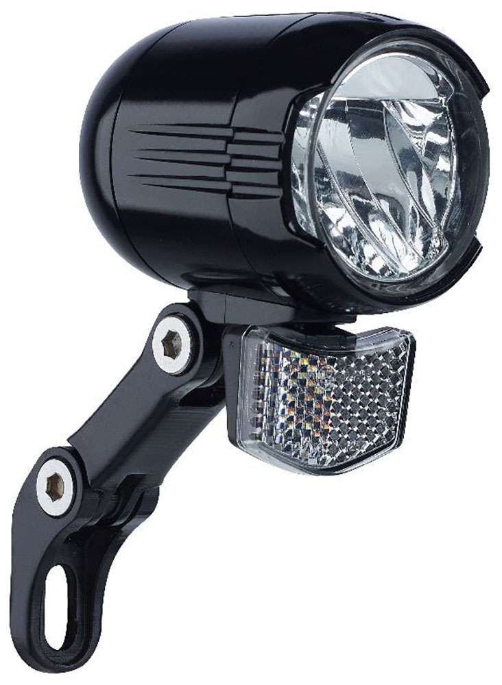 Buchel koplamp glanzend 120 | 120 lux e-bike 6v-48v stvzo