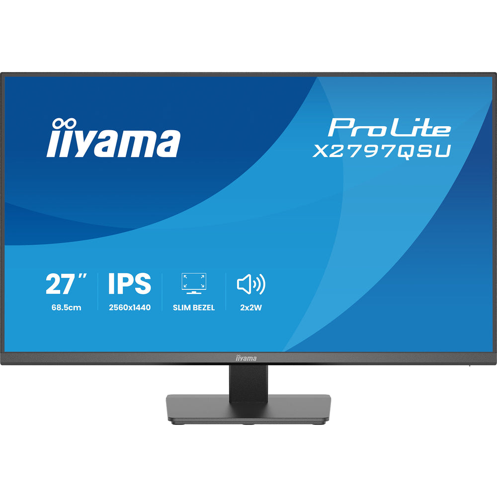 Iiyama prolite x2797qsu-b1 27 monitor (zwart (mat), hdmi, displayport, 2x usb-a, 2x usb-c)