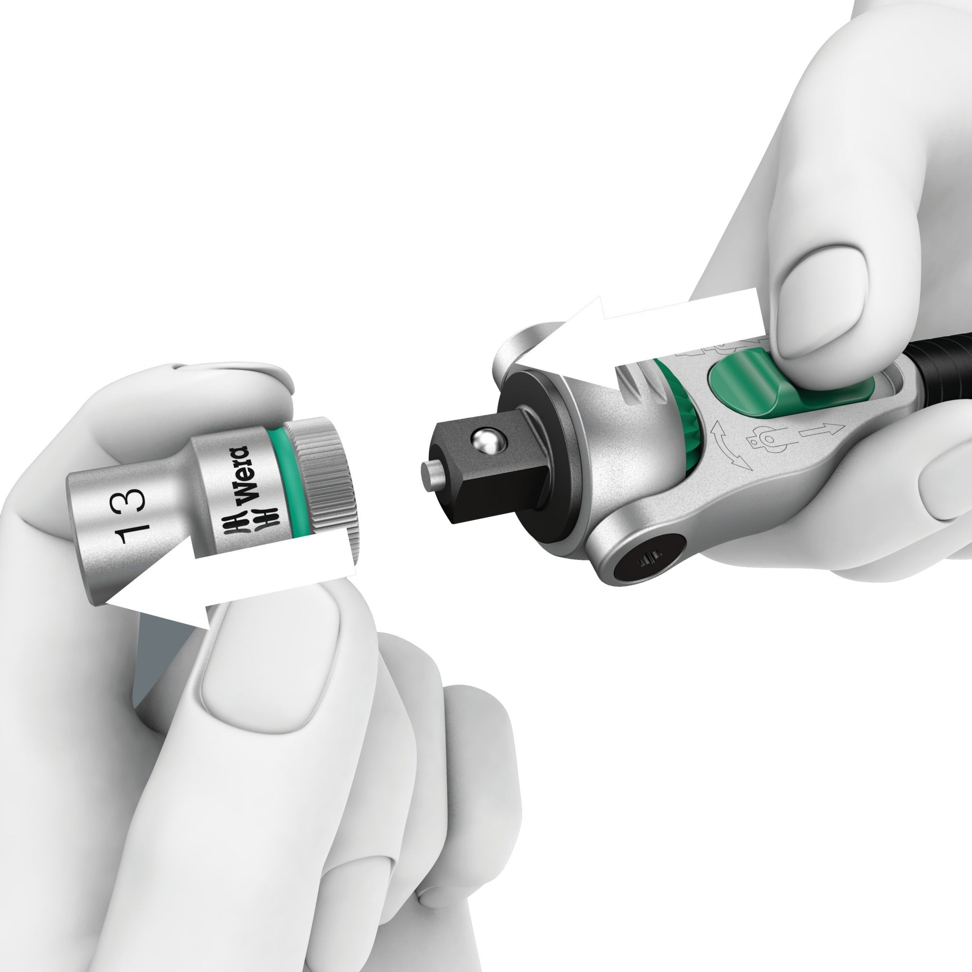 Wera 8100 sa 6 zyklop speed-ratelset 1 4 gereedschapsset (28-delig)