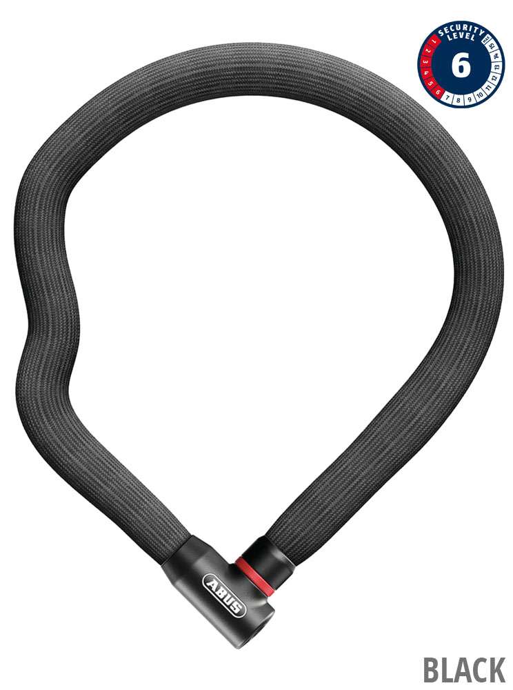 Abus kettingslot gans 4204k 110 zwart. beveiligingsniveau 6