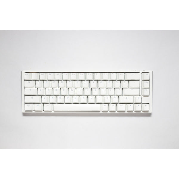 Ducky one 3 classic pure white sf rgb mechanisch toetsenbord (wit, us lay-out (qwerty), cherry mx brown, 65%, rgb leds, double-shot pbt, hot-swappable, quack mechanics)