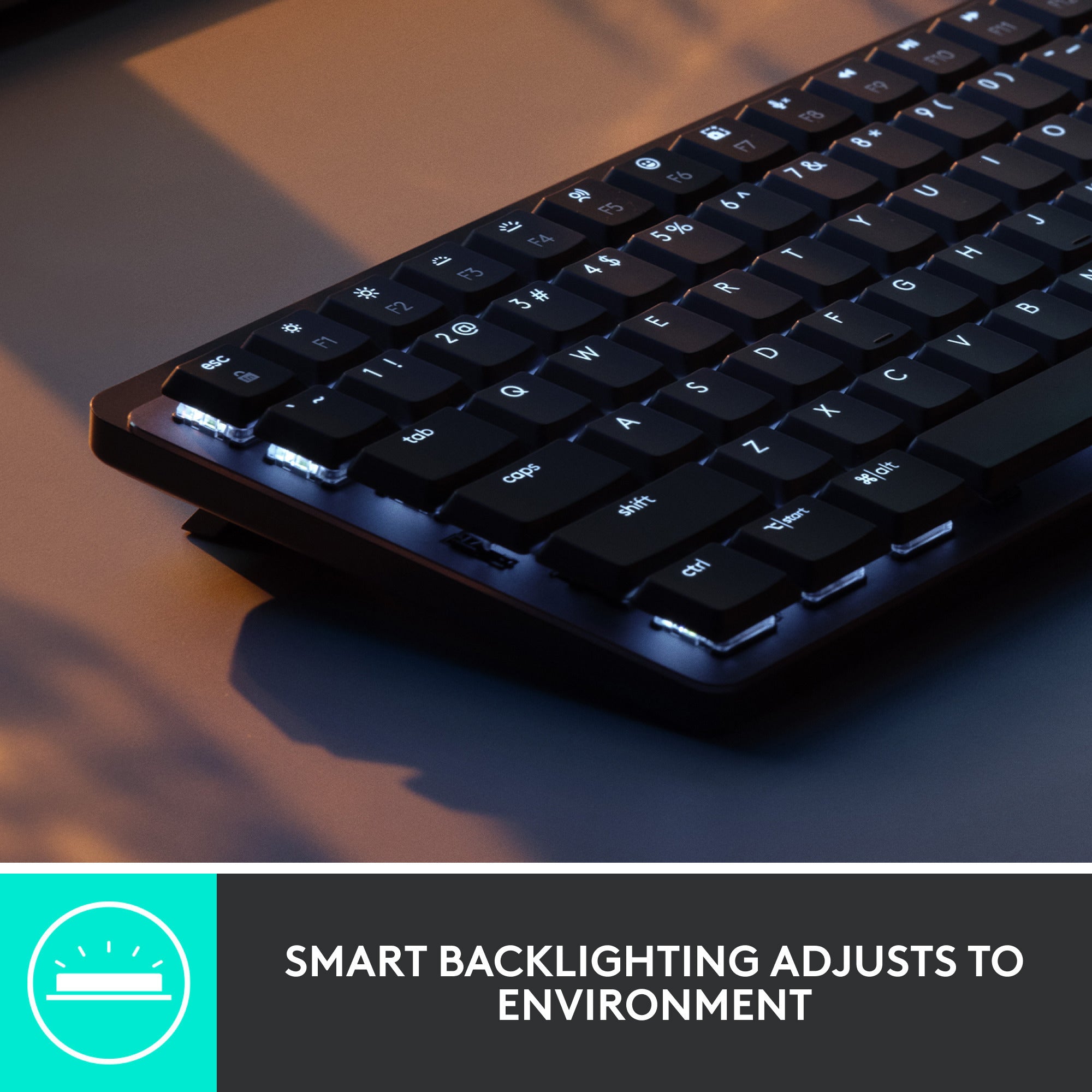 Logitech mx mechanical mini toetsenbord (zwart, us-international lay-out (qwerty), gl tactile, 80% (tkl), bluetooth)